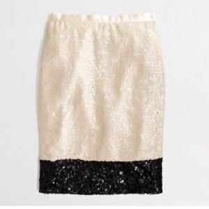 J. Crew Sequin pencil skirt